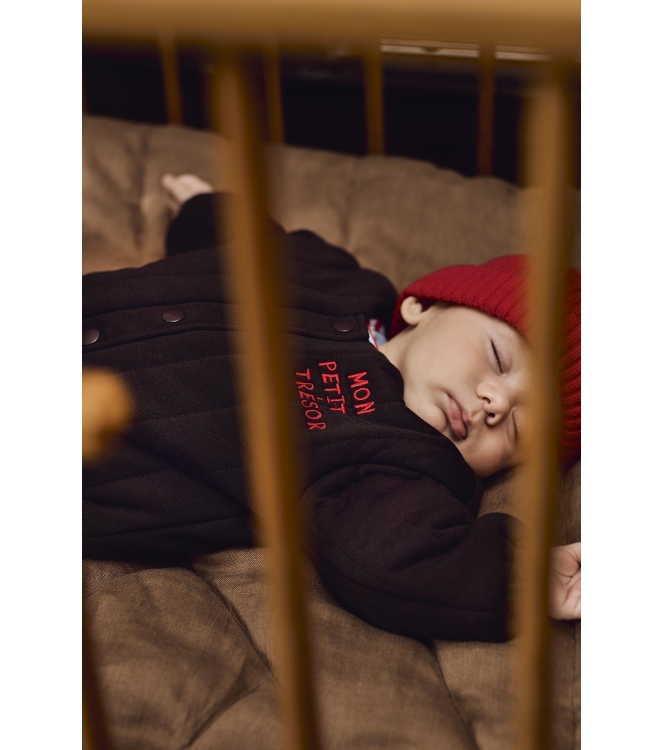 Z8-Newborn jassen Chocolate plum Logan