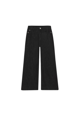 Indian Blue Jeans Spijkerbroek Extra Wide Fit Glitter Black Denim