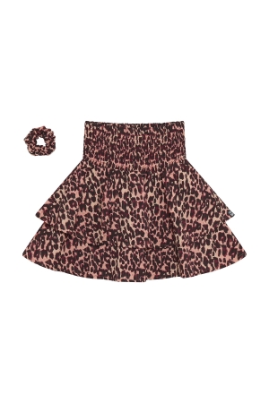 Indian Blue Jeans Rokje Leopard Fig