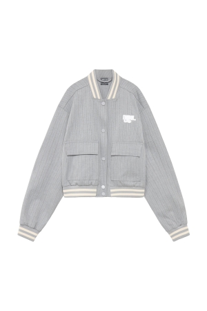 Indian Blue Jeans Jasje Krijtstreep Stone Grey