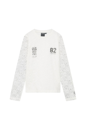 Indian Blue Jeans Longsleeve met kant Cloud