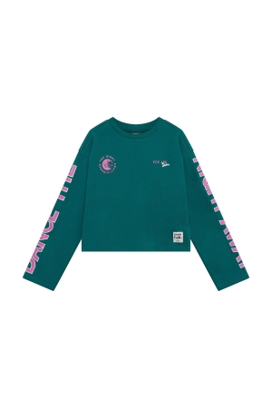 Indian Blue Jeans Longsleeve Print Spruced-up