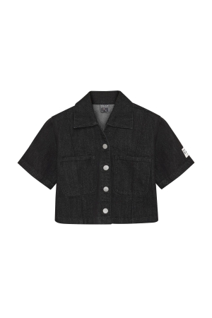 Indian Blue Jeans Spijkeroverhemd Black Denim