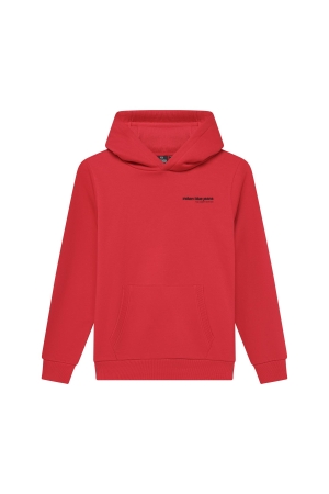Indian Blue Jeans Hoodie Rugprint Brushed Bright Red