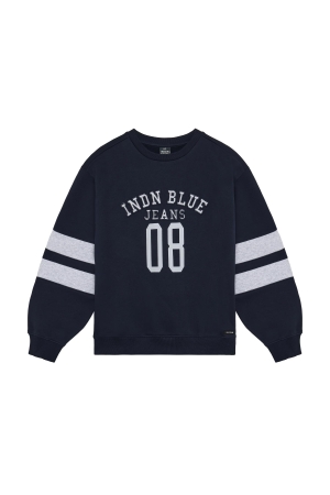 Indian Blue Jeans Sweater College Brush Deep Navy