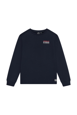 Indian Blue Jeans T-Shirt Longsleeve Rugprint Indian Deep Navy