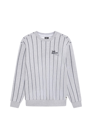 Indian Blue Jeans Sweater Stripe Fresh Grey Melange