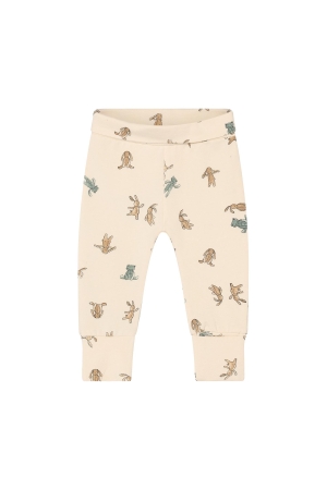 Noppies Broek slim fit met print Buttercream