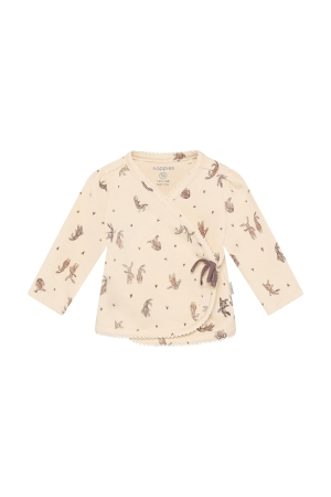 Noppies Overslag t-shirt Buttercream