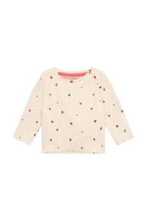 Noppies T-shirt longsleeve met print Sand Melange