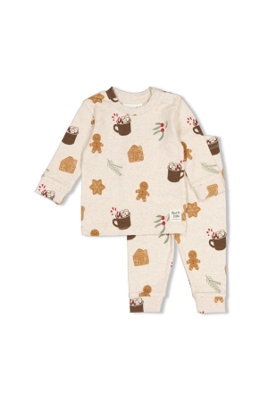 Feetje Cosy Cookie - Feetje pyjama Offwhite melange