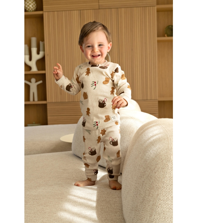 Feetje nachtkleding Offwhite melange 50500098
