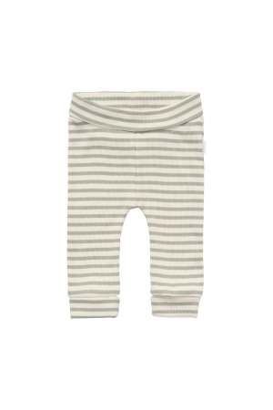 Noppies Babybroekje met streep Iceberg Green
