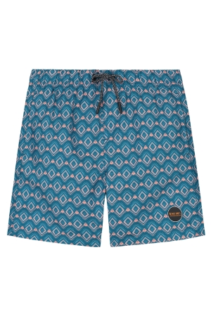 Shiwi Boys Swim Shorts Aztec Tile 614 Ink Blue