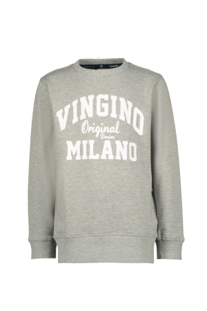 Vingino Crewneck-Classic-Logo Sweater 910 Grey Mele