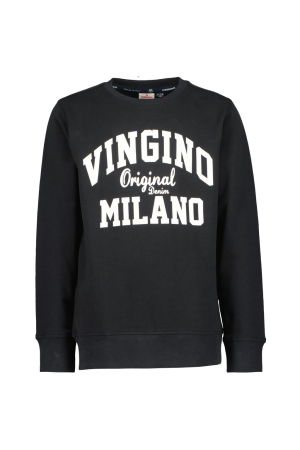 Vingino Crewneck-Classic-Logo Sweater 944 Deep Black