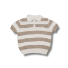 Two You Label shirts White/Taupe SS24_03_STRIPED