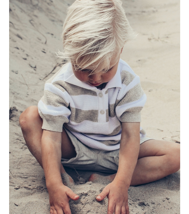 Two You Label shirts White/Taupe SS24_03_STRIPED
