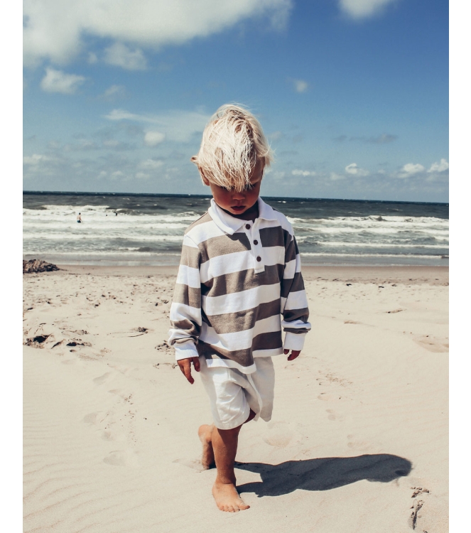 Two You Label shirts White/Taupe SS24_04_STRIPED