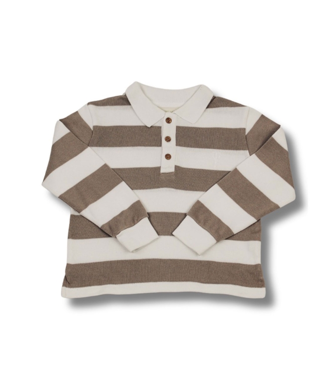 Two You Label shirts White/Taupe SS24_04_STRIPED