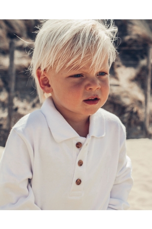 Two You Label George polo longsleeve White