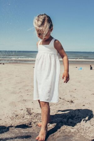 Two You Label Leah linen dress White