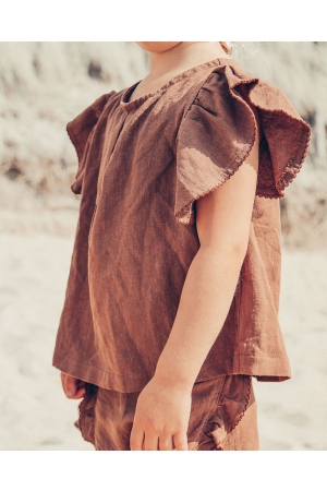 Two You Label Micky linen blouse Sienna
