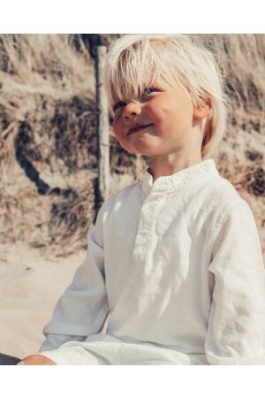 Two You Label Leo linen blouse White