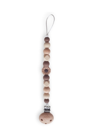 Chewies and More Chewie Clip Daisy Wood Brown