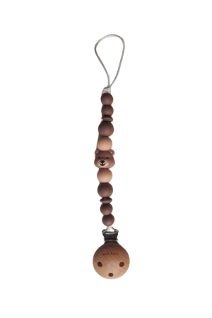 Chewies and More Clip silicone Bear Brown