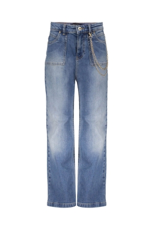 Frankie & Liberty Frankie Straight Leg Mid Blue Denim