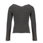 Frankie & Liberty truien & vesten Stripes Off White Black FL24721