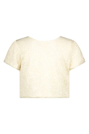 Le Chic blouses Pearled Ivory C411-5100