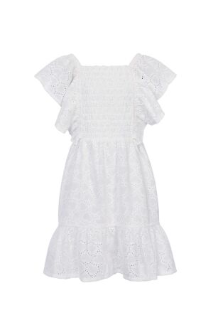 Looxs Little Jurk Heart Broidery White