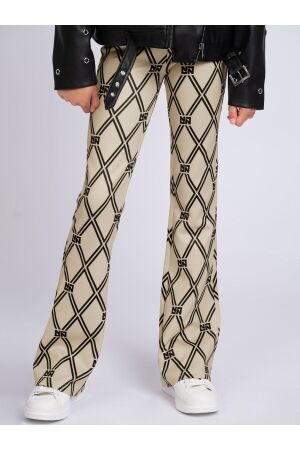 Nik&Nik Kenza Flared Pants 2587 Wood Ash