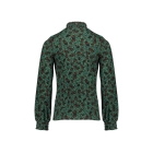 Geisha blouses 515 - emerald/camel 32586K-60