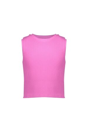 Geisha Top rib cropped Cassis