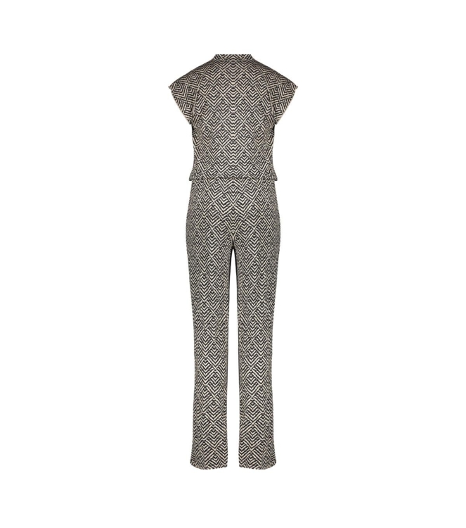 Geisha jumpsuits Black/Off-White 51106K-60