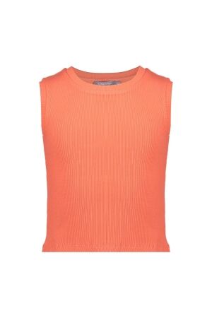 Geisha Top rib cropped Orange