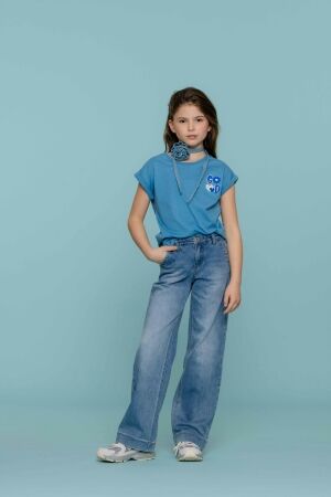 Geisha shirts Blue/Off-White 52126K-41