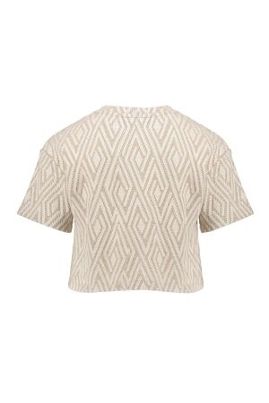 Geisha blouses Sand/Off-White 52132K-60