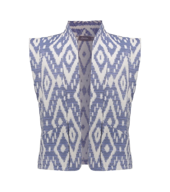Geisha blazers & gilets Ecru/Blue 55131K-20