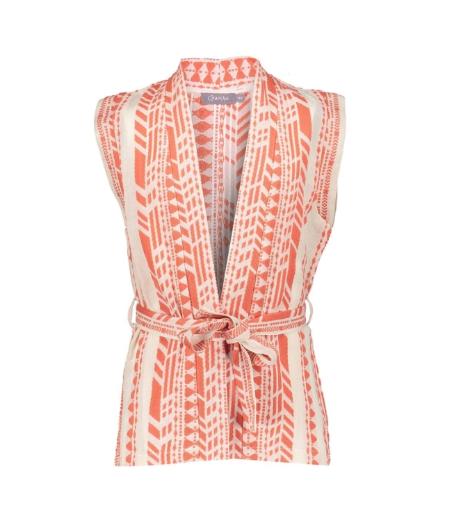 Geisha blazers & gilets Orange/Off-White 55064K-21