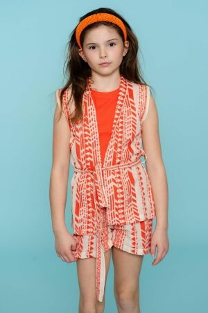 Geisha blazers & gilets Orange/Off-White 55064K-21