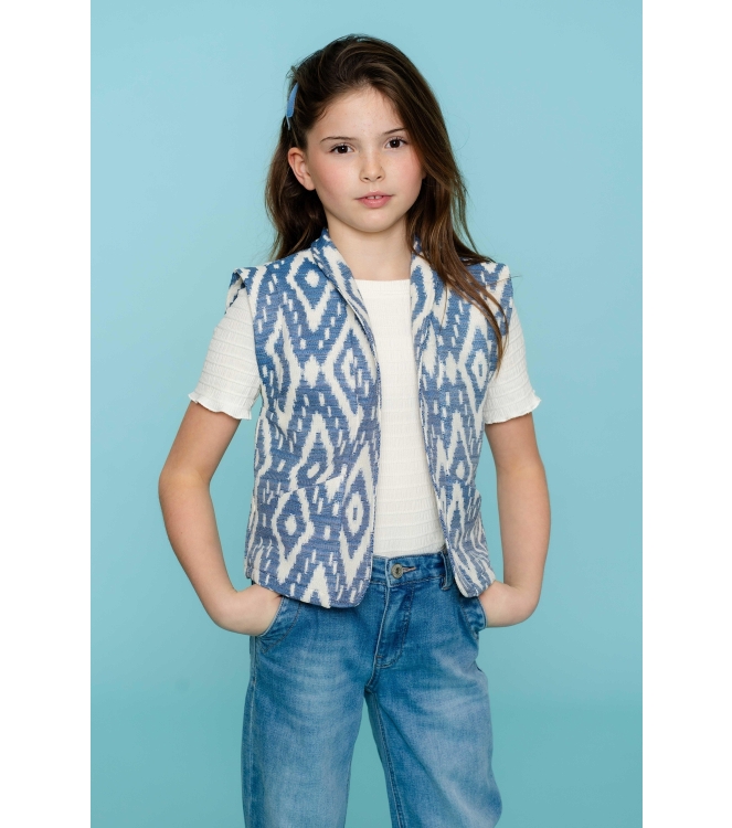 Geisha blazers & gilets Ecru/Blue 55131K-20