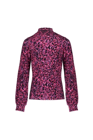 Geisha Top AOP pink panther 000999 - black/purple/pink