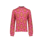 Geisha blouses 000445 - fuchsia/camel 42669K-20