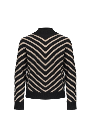 Geisha Pull stripes turtle 000999 - black/sand
