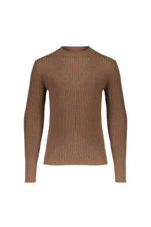 Geisha Pullover basic V lurex 000720 - sand lurex