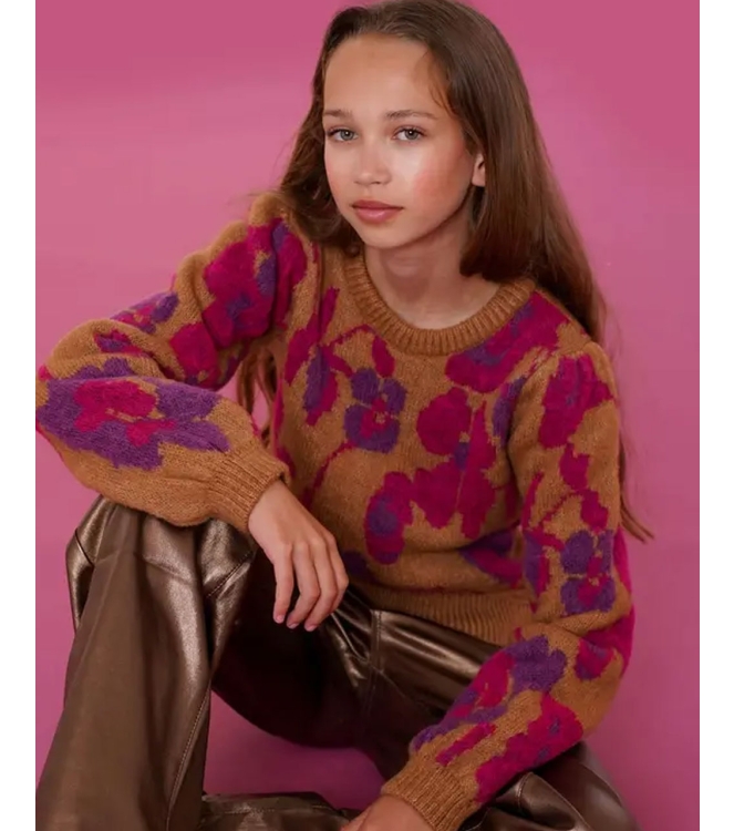 Geisha truien & vesten 000720 - sand/cyclame/purple 44592K-43
